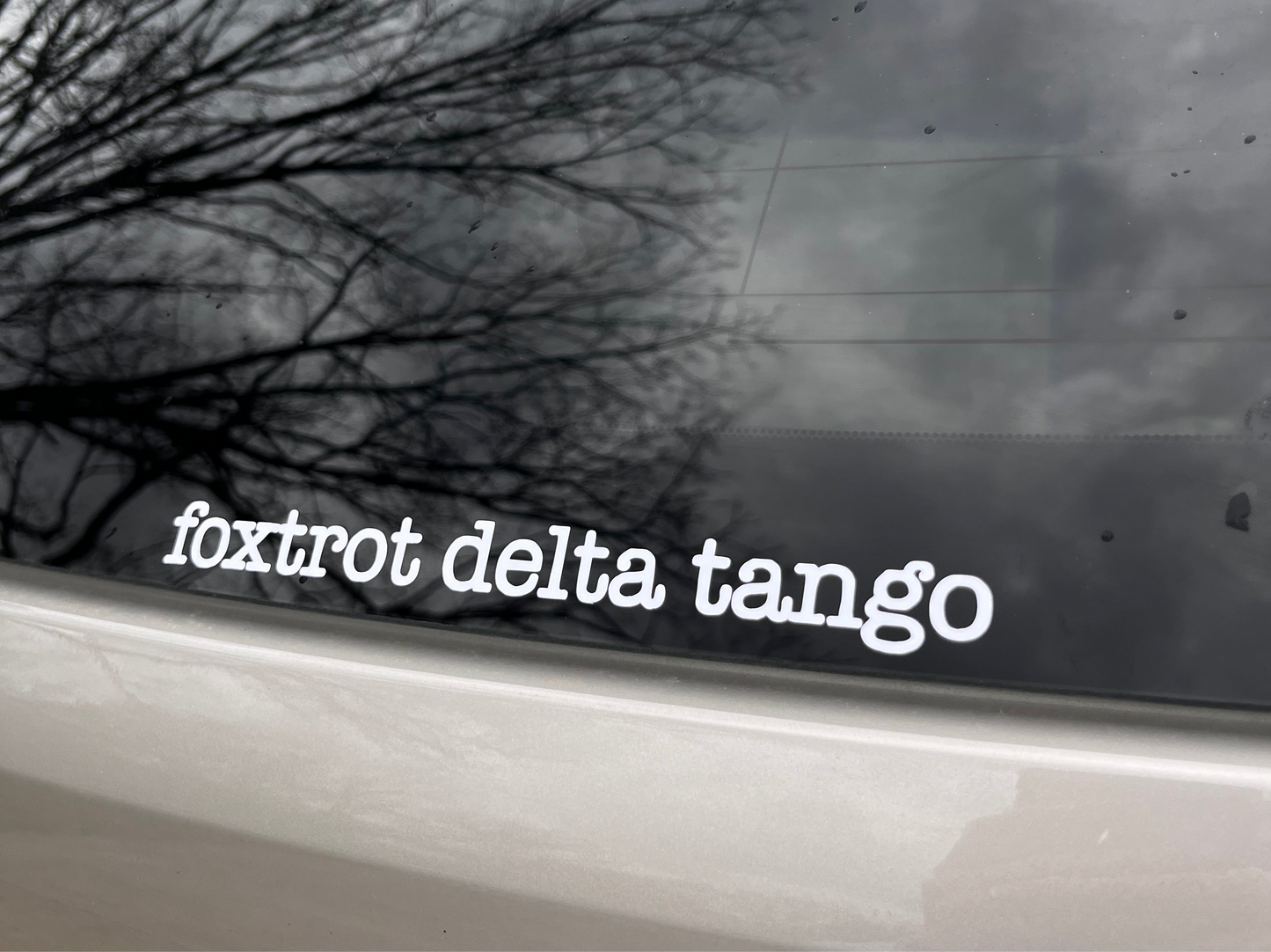 Foxtrot Delta Tango FDT Vinyl Decal