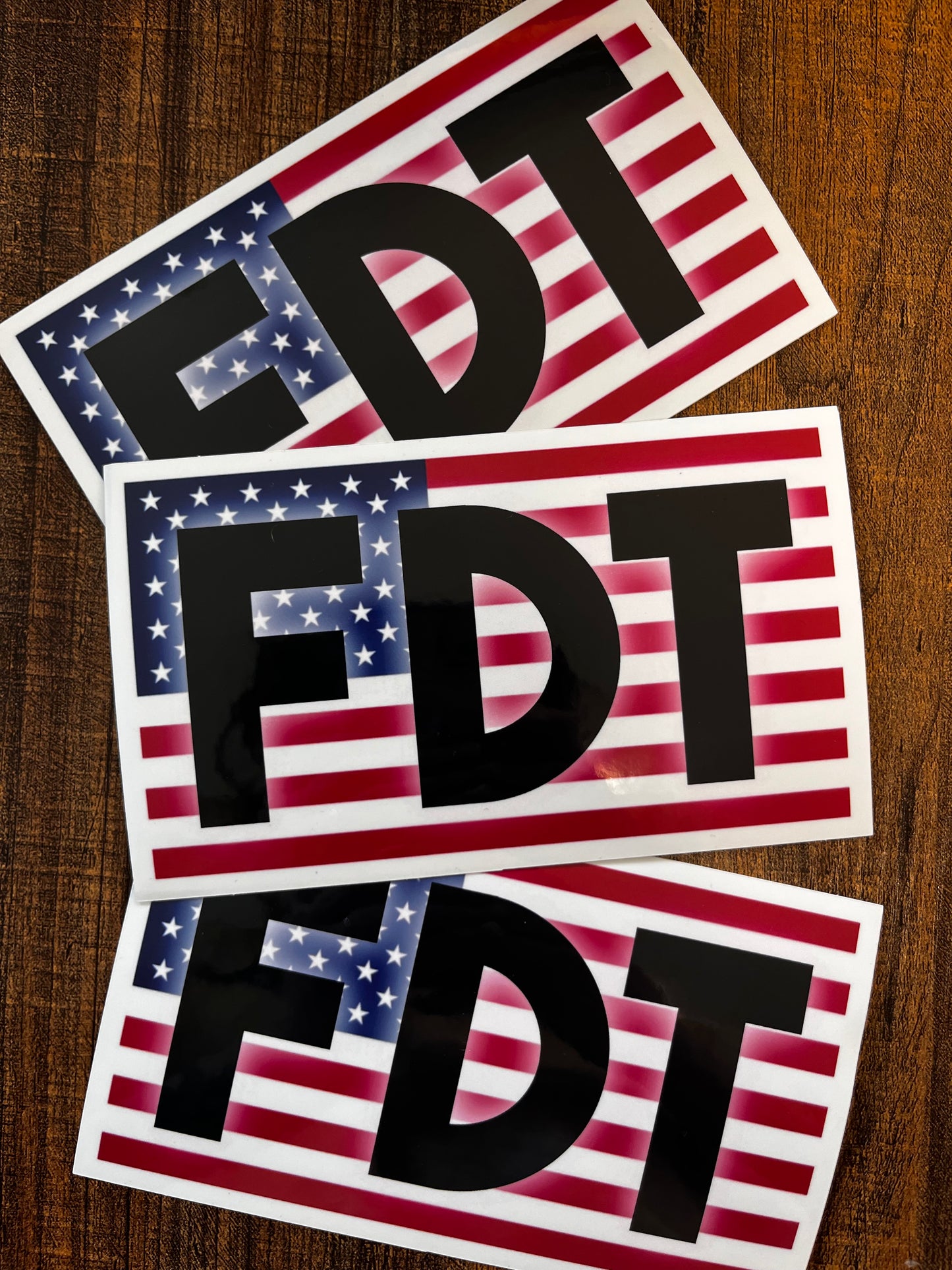FDT American Flag Bumper Sticker