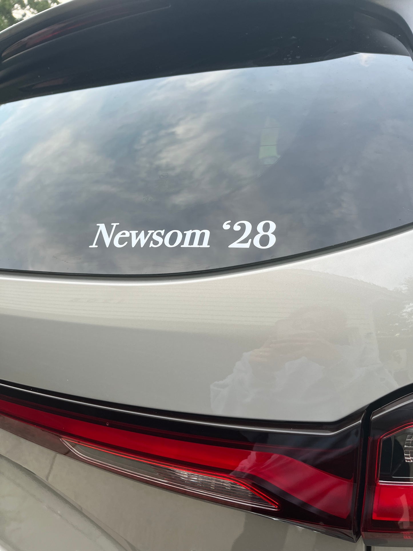 Gavin Newsom 2028 Car Decal Kit Comes with Squeegee Card and Wipe for Easy Application