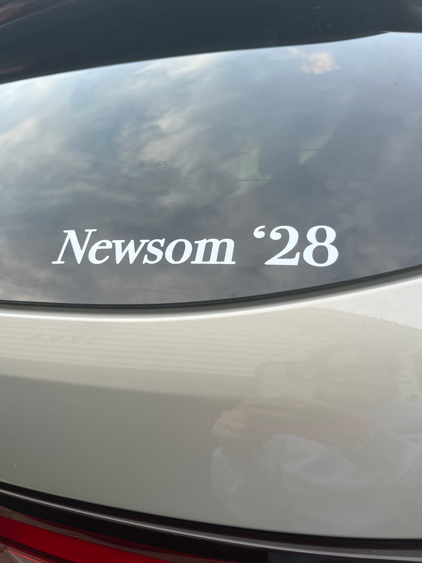 Gavin Newsom 2028 Car Decal Kit Comes with Squeegee Card and Wipe for Easy Application