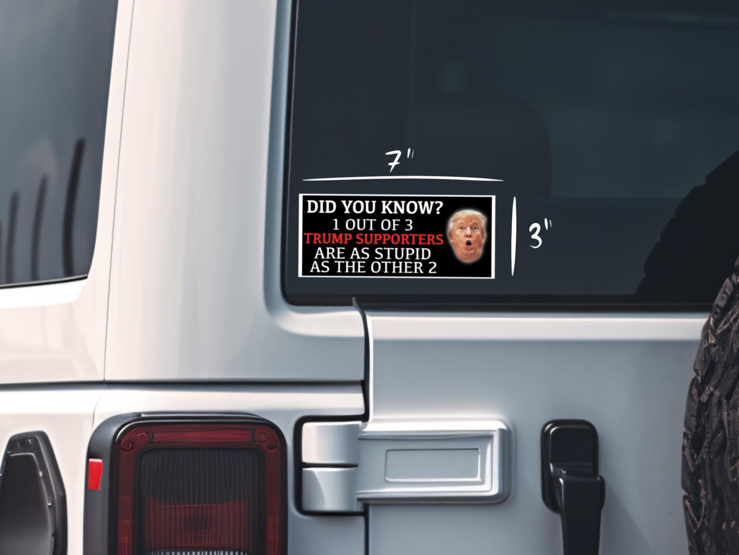 Did You Know Funny Trump Supporters Bumper Sticker