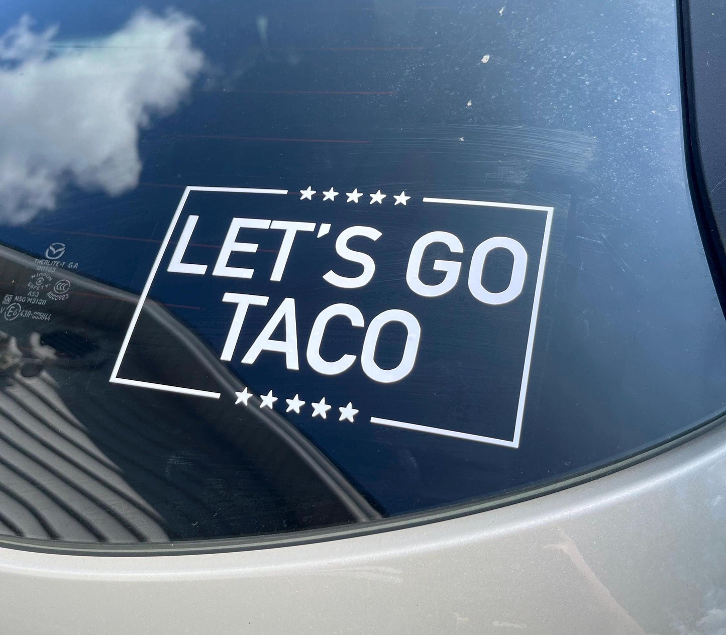 Let's Go Taco - Taco Trump - Liberal - Vinyl - Decal - Car Decal