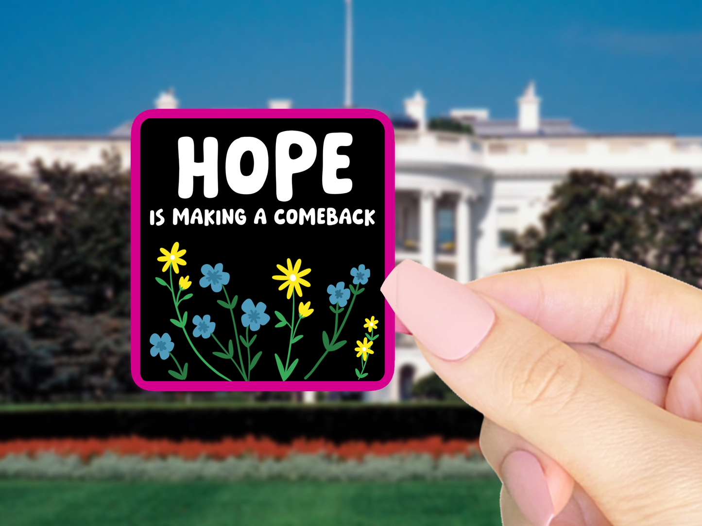 Hope is Making a Comeback Michelle Obama Vinyl Sticker