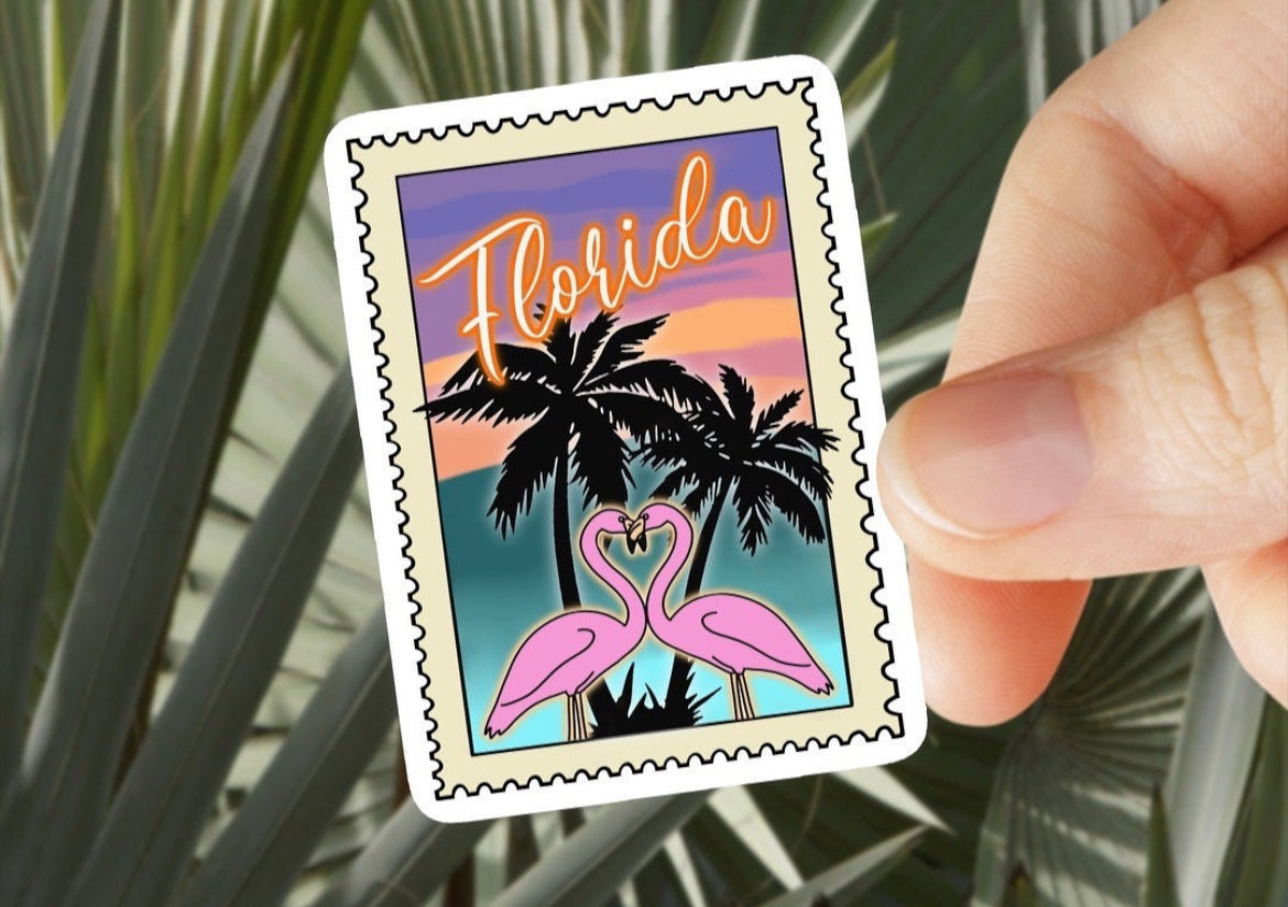 Florida Stamp Vinyl Sticker